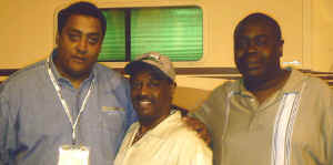 Chris Hill, Johnny Scorpio Jackson - former PD of Rhythm 86 Robert Kool Belle 2008.jpg (529305 bytes)